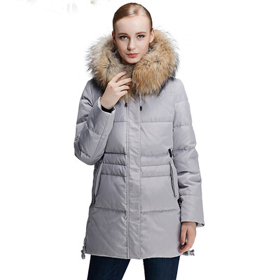 

Pierre Cardin 23C3630 Women's fashion raccoon hair in the long paragraph down jacket black M (165)