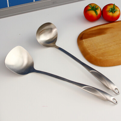 

Ou Runzhe 304 stainless steel spatula spoon 2 sets