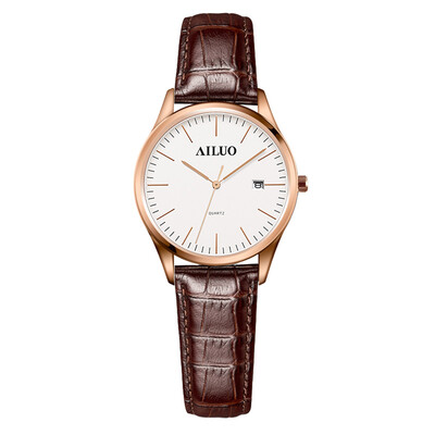 

Г-жа Aino (AILUO) серии Ши Ин часы ремешок пара женская форма L7082L-MRW