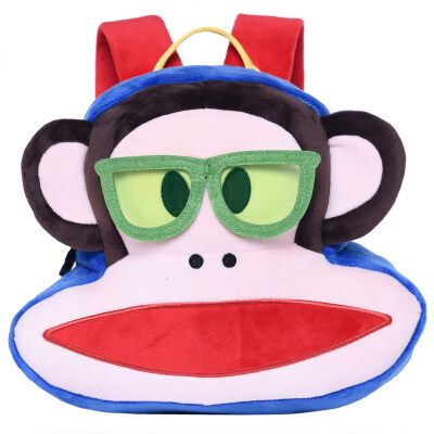 

Jingdong supermarket] mouth monkey (Paul Frank) baby bag kindergarten shoulder plush shape cute bag children backpack bag PKY2021A pink