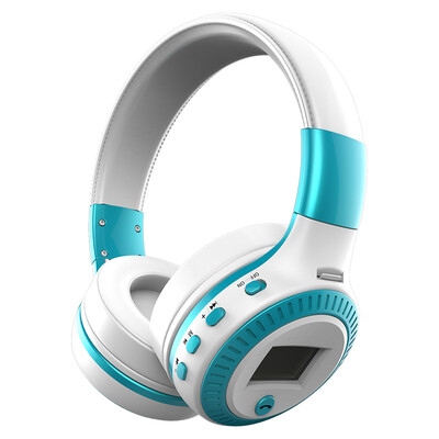 

New Zealot B19 LCD Screen Wireless Stereo Bluetooth Headphone Handsfree Headset With Microphone FM Radio TF Card Slot