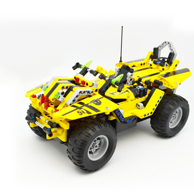 

DOUBLE E Double Eagle Hornet Assembling Building Blocks Remote Control Car Stitching Model Car Deformation Car Children Toys Car