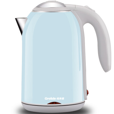 

Grelide Grelide electric kettle 304 stainless steel PTC insulation double layer waterproof 17 l D1701K1 light blue