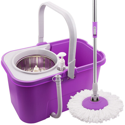 

Green source of flying a finger to press the automatic rotation of the mop home automatic dry hand pressure dragged to dry to drag the mop cloth mop relief handless hand towel tow