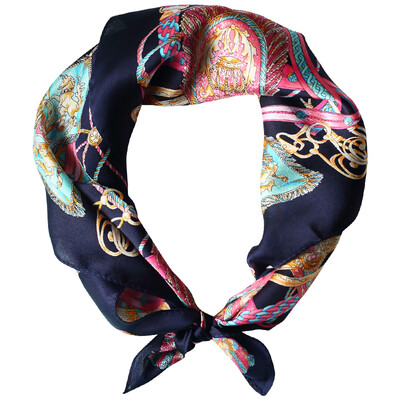 

Jingdong supermarket] Lan Shiyu (LANSHIYU) silk small square female mulberry small handkerchief stewardess scarf 2 color