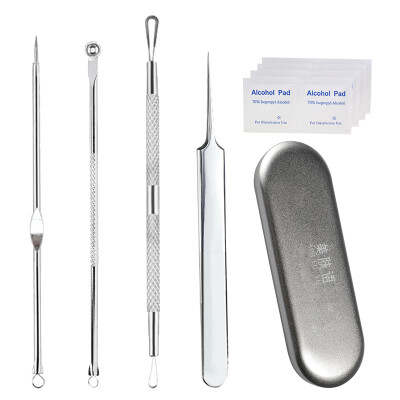 

Skinny acne pinning hook 4 sets MF5035 (boxed with alcohol cotton beauty acne acne acne clip to blackhead acne