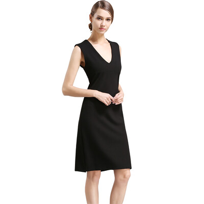 

Buenos Ninos Womens Sleeveless V-neck Back Split A-line Shift Dress