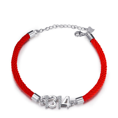 

Maltia 925 silver red rope couple bracelet