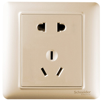 

Schneider (Schneider) switch socket socket panel 10A five-hole socket ten suit set Rui Yi series of gold