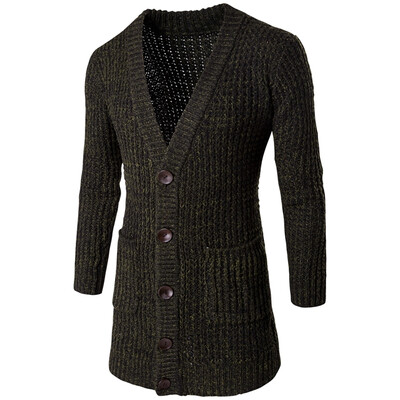 

Men Casual Long Sweater Coat Winter Warm Cardigan