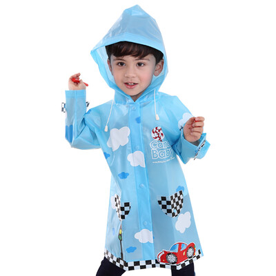 

hugmii children raincoat cute cartoon waterproof primary school students car S