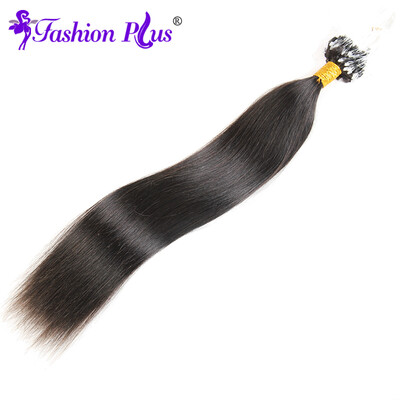 

Free Shipping Straight Micro Loop Ring Human Hair Extensions #1B 100 g/Lot Brazilian Virgin Hair Straight Micro Loop Hair Extensio