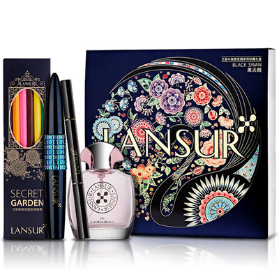 

Lancer (LANSUR) Коллекционная Gift Set Secret Garden Series Black Swan 8g + 1 г + 10 г + 20 мл + 6 артерия (длящийся керлинг ремонт емкости для макияжа)