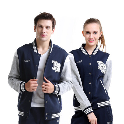 

Playboy (Playboy) мужская мода костюмы отдыха пара кардиган бейсбол равномерное DF51703A темно-синий футболка XXL +
