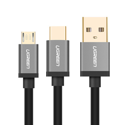 

Зеленый United Android / Type-C кабель комбинированной длинной двойной телефона USB-кабель для зарядки поддержки OPPO / виво / P9 Huawei славы просы 5/6 30572 8/9 музыки как 1 м