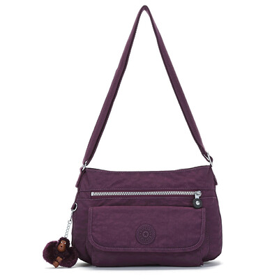 

Kipling Kay Pu Lin Monkey Ремни Женские сумочки Сумка Сумка Женская сумка Женская K13163 Цзян Фиолетовый