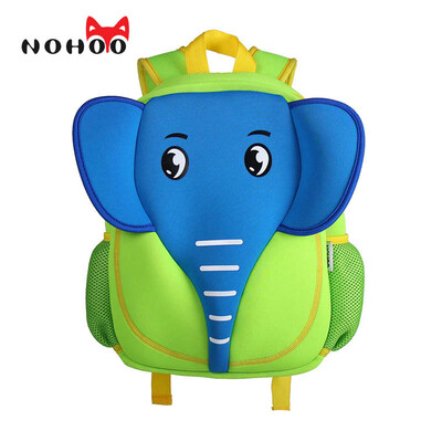 

NOHOO Kids Baby Children School Bags Boy Girl Waterproof 3D Elephant Cartoon Neoprene Backpack