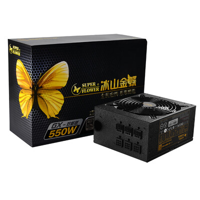 

Zhenhua SUPER FLOWER rated 550W iceberg Kingdee GX550 power supply 80PLUS gold semi-module SLI support