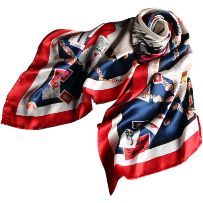 

Jingdong supermarket Lan Shiyu LANSHIYU W0791 silk large square silk silk Europe&the United States printing scarf No 4 color