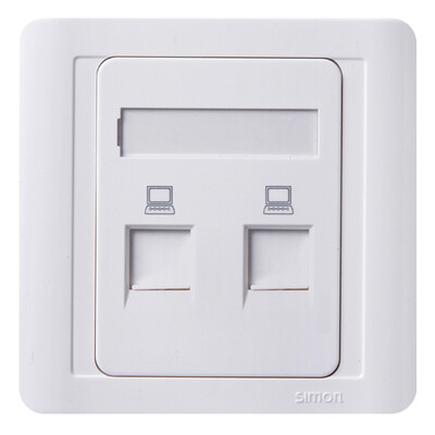 

Simon Electric simon N55228S two computer information socket 55 series 86-type switch socket