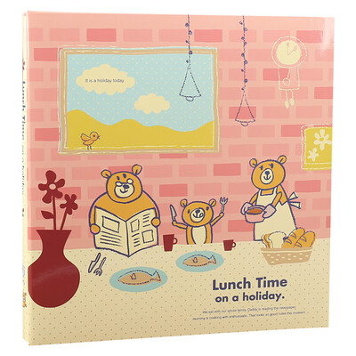 

Nakabayashi счастливого медведя японского мультфильм NCL импортировал альбом / DIY ламинирования клея типа альбом / альбом LMH-1504