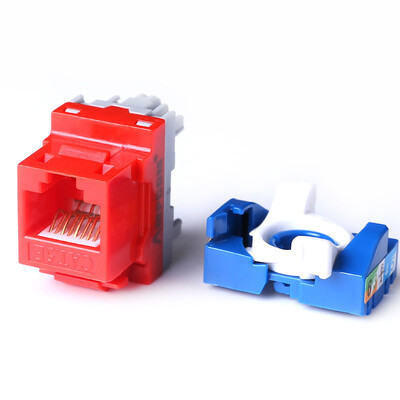 

AMPCOM AMPCOM network module to avoid the project grade gold-plated super five cable connection red
