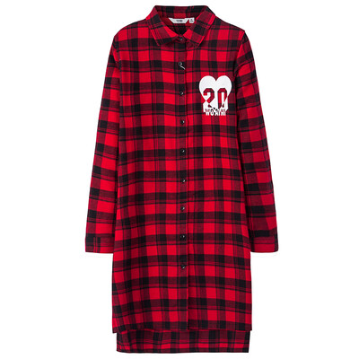 

Semir Ladies Lattice Long Sleeve Shirt Long Sleeve Shirt 13316050023 Red&Black L