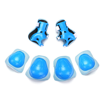 

Pudding Special PrVIT Ice Skates Children&39s Bicycle Wheel Skating Knee Elbow Palmetce Six Set Combination Landmine Protection Blue P-3235