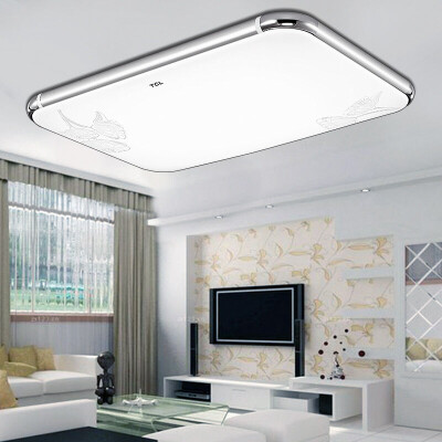 

【Jingdong Supermarket】 TCL LED Ceiling Light Cool 27W White Modern Simple Living Room Lamp Restaurant Light Bedroom Light Office Lighting Lighting Rectangular Light 65 * 43 * 10.5cm