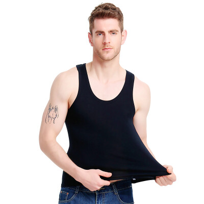 

Bosideng Men&39s Vest 1 piece Men&39s Sports Cotton Vest Stretch Slim Sleeveless Men&39s Shirt Black -XXL