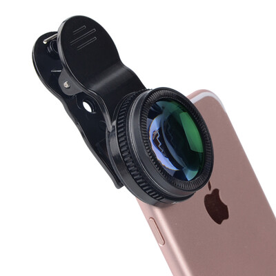 

ESCASE камерофон 12.5x 0.6X широкоугольный макрообъектив HD пакет для Apple, Huawei проса Samsung мобильные телефоны и планшетные общие модели JD-07 черного джентльмена