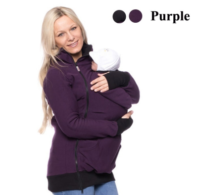 

Woman coat 2016 Baby Carrier Casual Autumn Winter Hooded Zipper Coat For Pregant Women Thickened Baby Wearing Coat large size