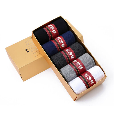 

【Jingdong Supermarket】 Hengyuanxiang socks men's cotton in the tube socks four seasons socks Mianxian deodorant men socks 5 double mixed color A9170910