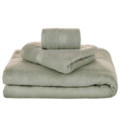 

The Bamboo Kam absorb bamboo fibre bath towel/towel 3pieces