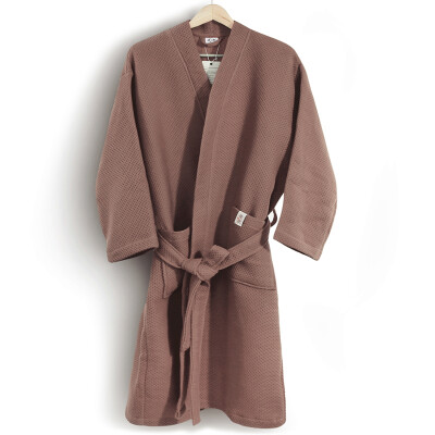 

Sanli combed cotton lonely honeycomb leisure leisure robe star hotel club bathrobe lovers home service men&women sweat sauna sauna M Dingzi brown