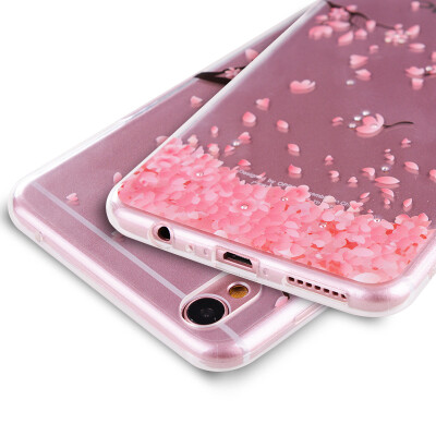 

Pizza OPPO R9 phone shell r9 silicone within the shell soft shell protective sleeve female models anti-fall pink cherry