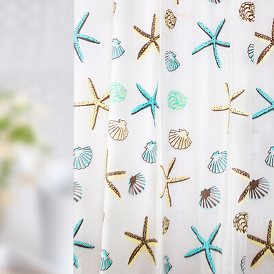 

Jingdong supermarket] the United States and the United States visitors PEVA Yulian waterproof molds do not pass through the pattern of bath curtains (180 * 180CM