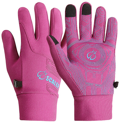 

Slick (SCALER) gloves men and women comfortable fit elastic touch screen gloves S7231283 rose purple