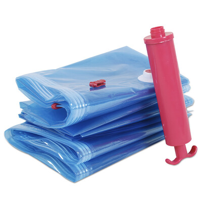 

Jingdong Supermarket 100 Yi special compression bag vacuum storage bag 3 sets 3 extra large 9 silk gift hand pump 6008