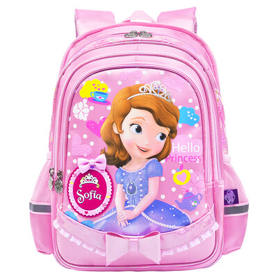 

Disney Sofia Princess Bag Начальная школа Студенческая сумка Детская плечевая сумка Девушка EVA Ruling Bag SM11447 Pink