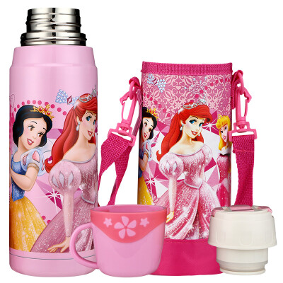 

Jingdong Supermarket] Disney (Disney) Insulation Cup children vacuum student insulation kettle outdoor travel pot to send diving cup sets 600ML HC2027 princess