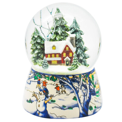 

Yi Yin Yuan Christmas tree gift creative gift toys music box snowball snow falling snow house crystal ball music box Y8066 sky city