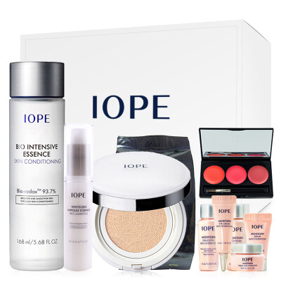 

AEDB (IOPE) water Ying Bio students gift box (essence 168ml + air powder powder Cream N21 + essence 20ml + three-color lip + Huanrun 5 sets