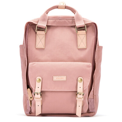 

Yan Man INMAN canvas shoulder bag fashion commuter canvas backpack leisure college large-capacity bag retro style travel bag 6871011025 lotus root pink