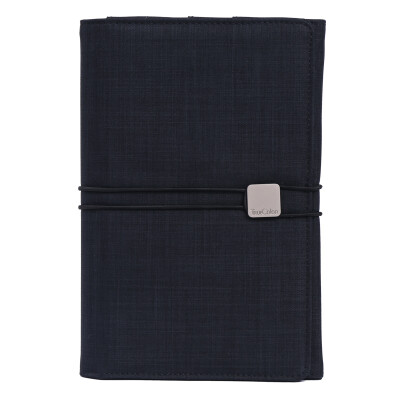 

TRUECOLOR A5 Fabric Business NotebookNotepadDiarySoft CopyHandbookGift Gel BadgeGift Box Set BlackET003