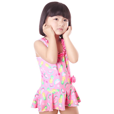 

Yizi EZI children&39s student swimsuit girl cute baby triangle conjoined skirt swimsuit Ezi10132 foundation printing 130cm