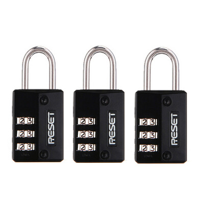 

Ritz-Carlton 3 combination (RESET) RST-003 roasted black paint password padlock travel bag lock lock lock gym lock lock backpack lock drawer password business lock
