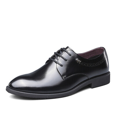 

Итальянская обувь Erkang классические деловые костюмы мужская обувь мода кожаная обувь 7101ZR97903W черный 38