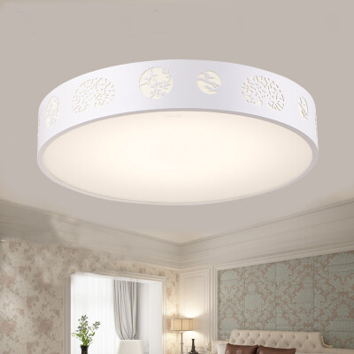 

Op lighting LED ceiling lamp bedroom lamp living room study lamp mobile phone + remote control dual intelligent dimming color crystal lighting diameter 46cm32 watts 12-18 Ping send remote control