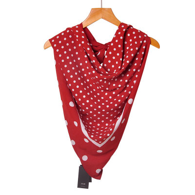 

Yulan JOLEE scarf chiffon yarn printing scarf Korean version of the gas quality scarf shade beach towel red